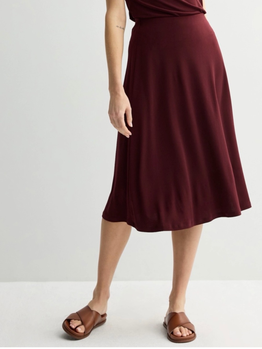 Midi Skirt Satin